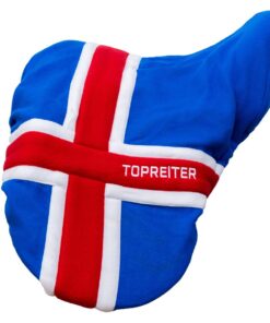 Sadelöverdrag med isländska flaggan